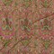 1 Yard Viscose and Linen Woven Pink Floral Paisley Stripes Locust Lily Print